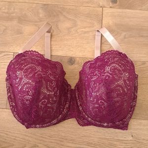 ThirdLove Red and Purple Lace Full Coverage Bra